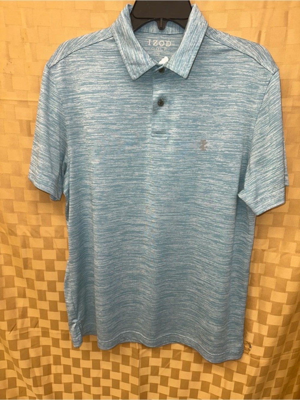 Izod Men's Heathered Sky Blue Polo